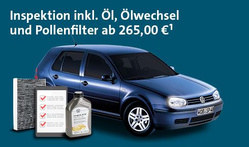 Inspektion inkl. Öl, Ölwechsel, Pollenfilter ab 265 €