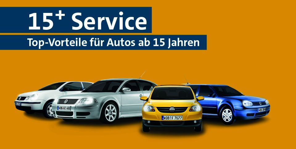 Service für Volkswagen Fahrzeuge älter 15 Jahre